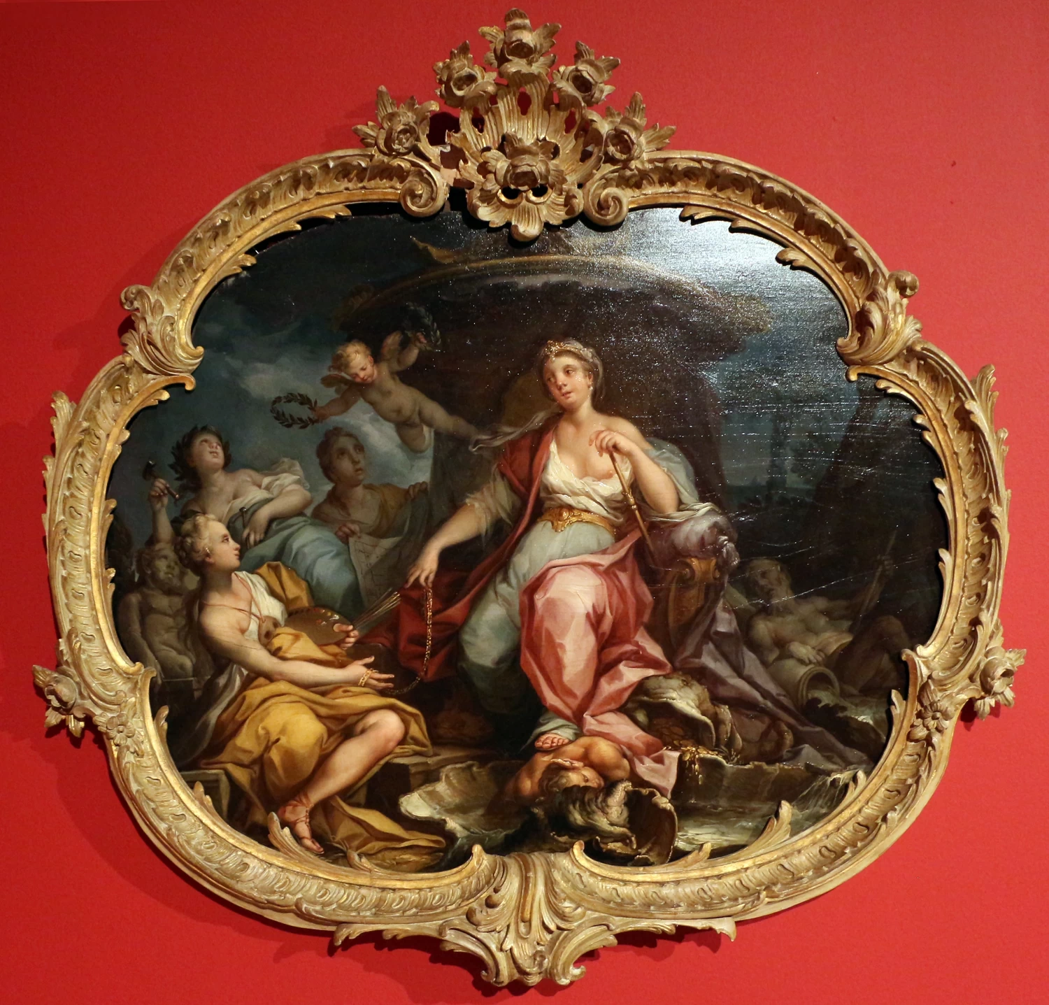 Minerva con la pittura, la scultura e l'architettura - Fondazione Cavallini Sgarbi